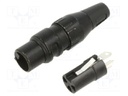 Plug; XLR; female; PIN: 3; straight; for cable; soldering; 50V; 15A