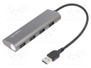 Hub USB; USB 3.0; PnP; Number of ports: 4; 5Gbps