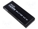 Transition: splitter; HDCP 2.2,HDMI 1.4; PnP,Ultra HD 4K; black
