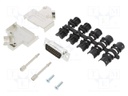 D-Sub HD; PIN: 26; male; shielded; angled 45°; soldering; for cable