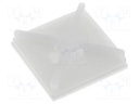 Cable tie holder; polyamide; UL94V-2; natural; A: 19.1mm; B: 4mm