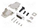D-Sub; PIN: 15; male; shielded,with strain relief; angled 45°