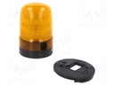 Signaller: lighting-sound; amber; SL10; 10÷30VDC; IP23; Ø100x146mm