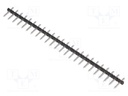 Pin strips; 5mm; ways: 24; straight; pin header; male; on PCBs; THT
