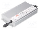 Power supply: switched-mode; LED; 600W; 24VDC; 25A; 90÷305VAC; IP67