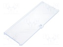 Front panel; with hinges; 6M Modulbox One; transparent