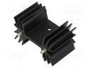 Heatsink: extruded; grilled; black; L: 25.4mm; W: 42mm; H: 25.4mm