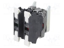Contact block; 22mm; Harmony XB4; -25÷70°C; front fixing