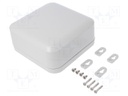 Enclosure: multipurpose; X: 160mm; Y: 160mm; Z: 70mm; polycarbonate