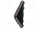 Splice terminal: rail; 1.5mm2; ways: 16; terminals: 64; black; 5A
