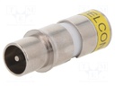 Plug; coaxial 9.5mm (IEC 169-2); male; RG6; compression