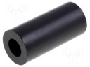 Spacer sleeve; cylindrical; polystyrene; L: 15mm; Øout: 7mm; 70°C