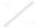 Fibre for LED; round; Ø2mm; Front: convex; straight; UL94V-0