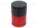 Signaller: lighting-sound; buzzer,continuous light; Colour: red