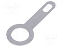Solder lug terminal; 0.5mm; M6; Ø: 6.4mm; screw; Overall len: 25mm