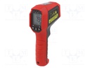 Infrared thermometer; LCD,with a backlit; -35÷650°C; ε: 0,1÷1