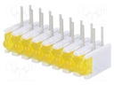 LED; in housing; yellow; No.of diodes: 8; 20mA; 38°; 2.1V; 25mcd