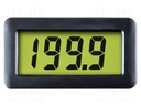 Ammeter; digital,mounting; on panel; Char: 19mm; Sampling: 2,5x/s
