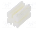 Spacer sleeve; LED; ØLED: 3mm; L: 8mm; natural; UL94V-0; W: 5mm