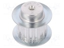 Belt pulley; T5; W: 16mm; whell width: 27mm; Ø: 24.6mm; aluminium
