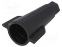 Close end; 1÷6mm2; 400V; 41A; screwed; black; -25÷125°C