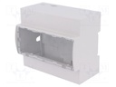 Enclosure: for computer; Raspberry Pi 3 B; ABS; grey; X: 106.3mm
