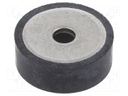 Washer; Base dia: 19mm; stainless steel; H: 7mm; Plating: rubber