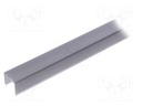 Cover for LED profiles; black; 1m; G22S; push-in