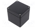 Enclosure: multipurpose; X: 75mm; Y: 80mm; Z: 75mm; polyester; black