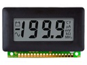Voltmeter; digital,mounting; 0÷200mV; on panel; snap fastener
