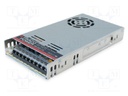 Power supply: switching; for building in; 330W; 15VDC; 22A; OUT: 1