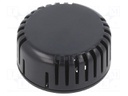 Enclosure: for alarms; Z: 20.3mm; ABS; black; Ø: 45mm; Series: 1551V