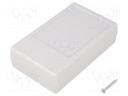 Enclosure: multipurpose; X: 63mm; Y: 104mm; Z: 28mm; ABS; grey