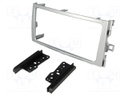 Radio mounting frame; Toyota; 2 DIN; light silver