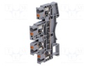 Splice terminal: rail; DSKK; for DIN rail mounting; spring clamp