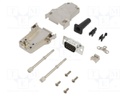 D-Sub HD; PIN: 15; male; shielded,with strain relief; straight
