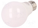 LED lamp; warm white; E27; 230VAC; 806lm; 10W; 180°