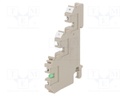 Splice terminal: rail; 2.5mm2; ways: 3; terminals: 4; beige; wemid