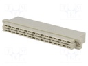 Plug; DIN 41612; type D; female; PIN: 32; a+c; crimped; straight