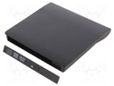 Optical Drive CD/DVD Enclosure; black; Features: PnP