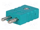 K-type standard plug; Mat: PVC; 200°C