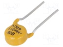 Fuse: PTC polymer; 110mA; Ø0.65x4.7mm