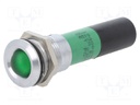 Indicator: LED; green; 230VAC; Ø16mm