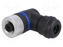 Plug; M12; PIN: 4; female; A code-DeviceNet / CANopen; for cable