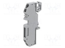 Splice terminal: rail; 0.2÷6mm2; ways: 1; terminals: 2; grey; 400V