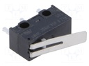 Microswitch SNAP ACTION; SPDT; 1A/125VAC; 0.05A/30VDC; ON-(ON)