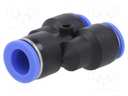 Push-in fitting; reductive,Y-Yap spliYYer; -0.95÷15bar; Mat: PBT