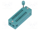 Socket: DIP; ZIF; PIN: 20; 7.62mm; demountable; -40÷105°C; THT; 50VDC