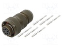 Connector: circular; VG95234; plug; female; PIN: 6; with contacts