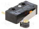 Microswitch SNAP ACTION; with lever (with roller); SPDT; Pos: 2